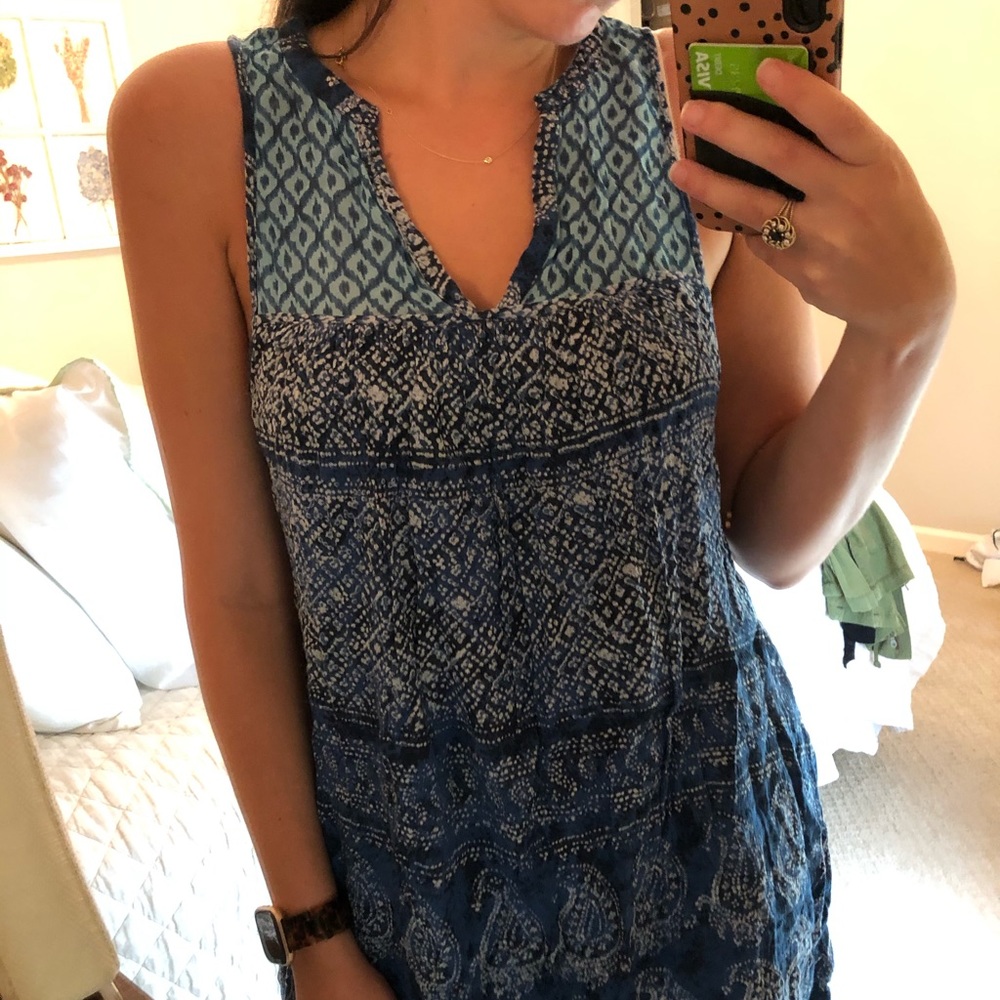 Blue Aztec Dress - Picture 3 of 4